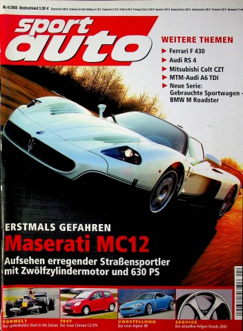 Deckblatt Sport Auto (04/2005)